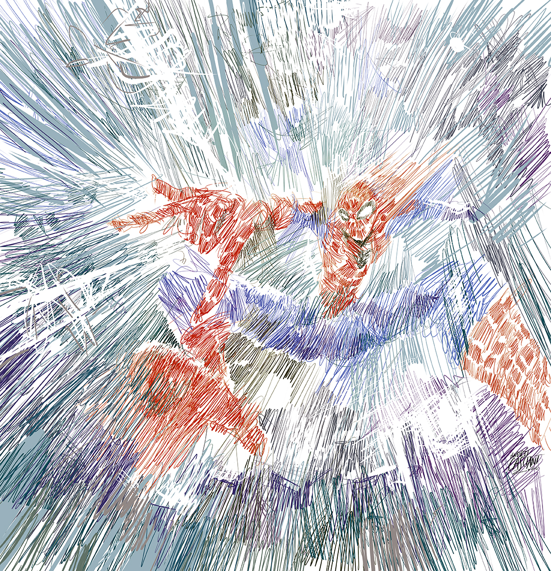 “Fragmentaria” citas ilustradas por Andrés Casciani: “Spiderman”